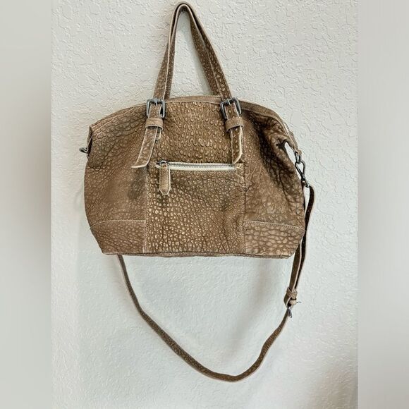 Olivia Harris Tribeca Pebbled Leather Tan Purse - Picture 2 of 6